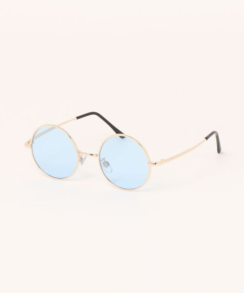 Revo.(レボ)の「METAL FLAME ROUND SUNGLASSES / メタルフレーム ラウンド サングラス カラーレンズ UVカット <ユニセックス>(サングラス・メンズ・ライトブラウン/ブラック/ライトブルー/ライトピンク/ライトグレー/ライトパープル・FREE)」の9枚目の写真