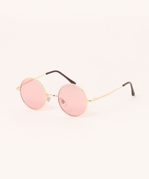 Revo.(レボ)の「METAL FLAME ROUND SUNGLASSES / メタルフレーム ラウンド サングラス カラーレンズ UVカット <ユニセックス>(サングラス・メンズ・ライトブラウン/ブラック/ライトブルー/ライトピンク/ライトグレー/ライトパープル・FREE)」の7枚目の写真