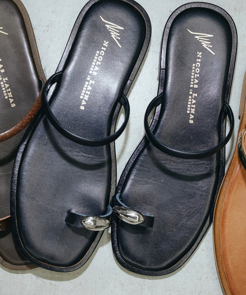 FRAMeWORK（フレームワーク）の「≪追加≫NICOLAS LAINAS/ニコラスライナス メタルポイントサンダル2（サンダル・レディース・チョコ/ブラック/ブラウン・38/37/36）」の8枚目の写真