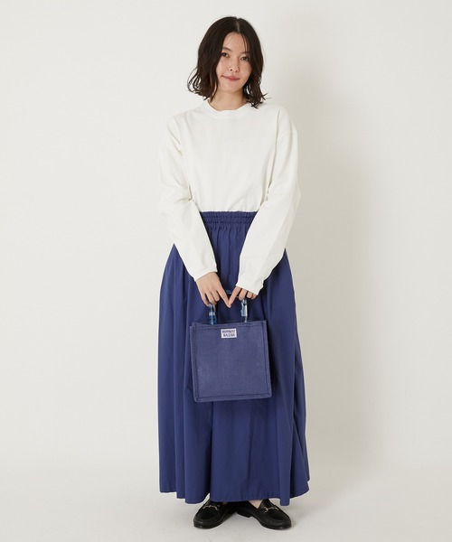 HOLLYWOOD RANCH MARKET(ハリウッドランチマーケット)の「BOMBAY BAZAR ジュートバッグ SMALL(トートバッグ・メンズ・ネイビー/ホワイト/レッド・ONE SIZE)」の13枚目の写真