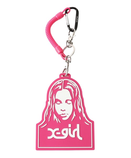 X-girl(エックスガール)の「FACE PASS CASE(カードケース・レディース・ブラック/ピンク・ONE SIZE)」の7枚目の写真