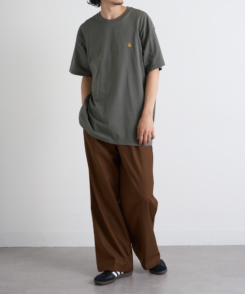 Carhartt WIP(カーハートダブリューアイピー)の「【Carhartt WIP】LOGO SS TEE i026391(Tシャツ/カットソー・メンズ・ブラック/ホワイト/グリーン/ブラウン/チャコールグレー・S/M/L/XL/XXL)」の18枚目の写真