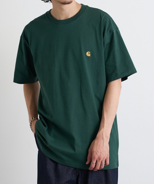 Carhartt WIP(カーハートダブリューアイピー)の「【Carhartt WIP】LOGO SS TEE i026391(Tシャツ/カットソー・メンズ・ブラック/ホワイト/グリーン/ブラウン/チャコールグレー・S/M/L/XL/XXL)」の11枚目の写真