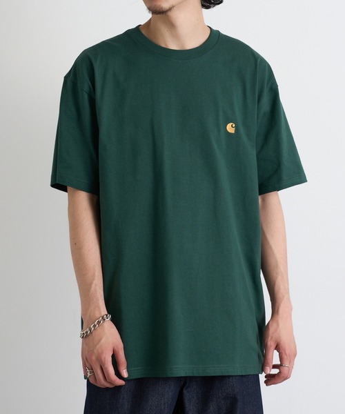 Carhartt WIP(カーハートダブリューアイピー)の「【Carhartt WIP】LOGO SS TEE i026391(Tシャツ/カットソー・メンズ・ブラック/ホワイト/グリーン/ブラウン/チャコールグレー・S/M/L/XL/XXL)」の10枚目の写真