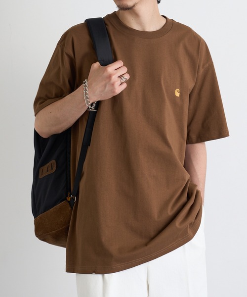 Carhartt WIP(カーハートダブリューアイピー)の「【Carhartt WIP】LOGO SS TEE i026391(Tシャツ/カットソー・メンズ・ブラック/ホワイト/グリーン/ブラウン/チャコールグレー・S/M/L/XL/XXL)」の14枚目の写真