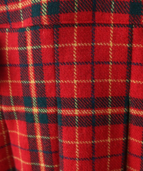 bulle de savon(ビュルデサボン)の「Recycle CHECK ジャンパースカート(ジャンパースカート・レディース・レッド・FREE)」の17枚目の写真