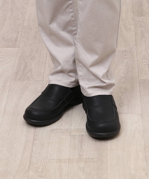 Re:getA(リゲッタ)の「Re:getA リゲッタ スットオン スリッポン R-404M(スリッポン・メンズ・ダークブラウン/カーキ/ブラック・M/S/L)」の5枚目の写真