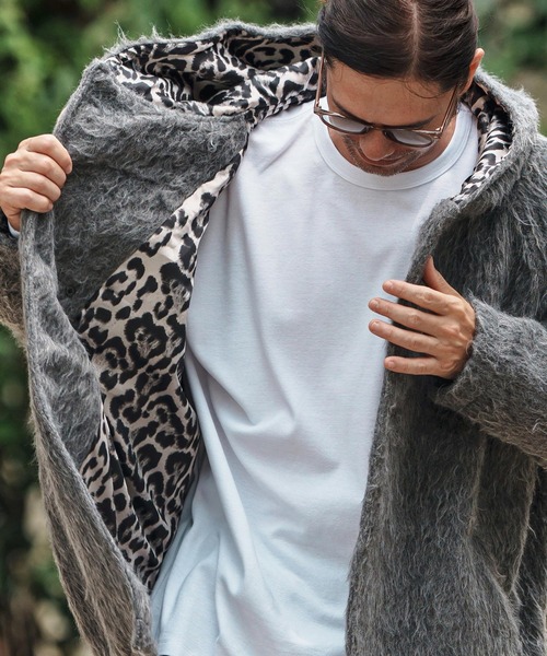 CAMBIO（カンビオ）の「mj10835- Far Melton Poncho Like Jacket ポンチョ風ジャケット（その他アウター・メンズ・チャコール/ブラック・S/M/L）」の12枚目の写真