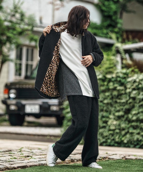CAMBIO（カンビオ）の「mj10835- Far Melton Poncho Like Jacket ポンチョ風ジャケット（その他アウター・メンズ・チャコール/ブラック・S/M/L）」の19枚目の写真