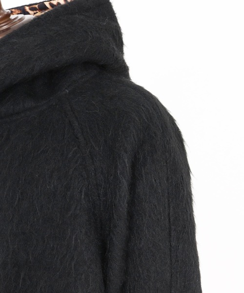 CAMBIO（カンビオ）の「mj10835- Far Melton Poncho Like Jacket ポンチョ風ジャケット（その他アウター・メンズ・チャコール/ブラック・S/M/L）」の4枚目の写真