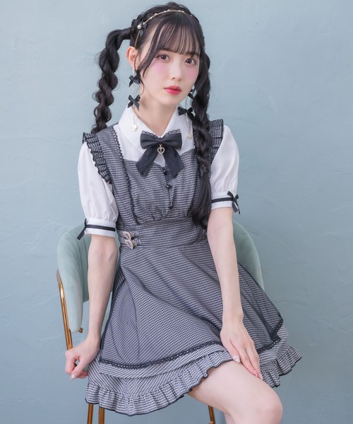 ROJITA(ロジータ)の「チュールレイヤードデザインセットアップ(セットアップ・レディース・その他/ピンク/ブラック・FREE)」の5枚目の写真