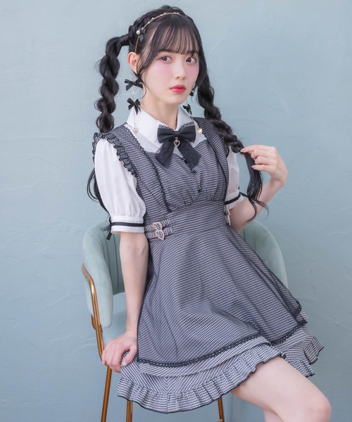ROJITA(ロジータ)の「チュールレイヤードデザインセットアップ(セットアップ・レディース・その他/ピンク/ブラック・FREE)」の6枚目の写真