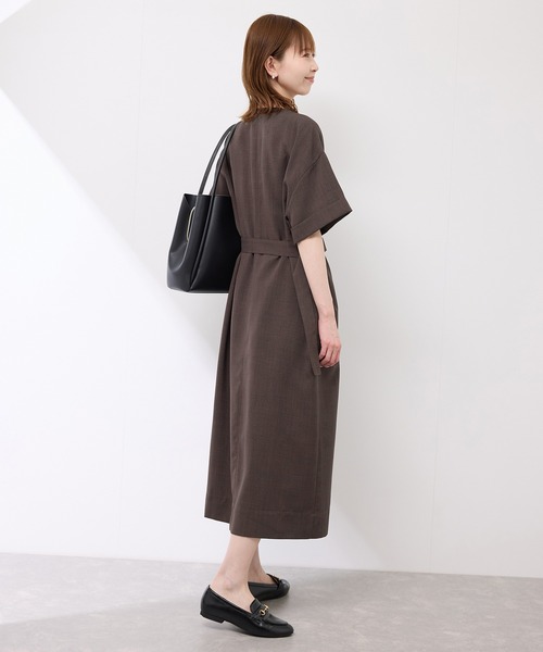 ROPE' PICNIC（ロペピクニック）の「サックワンピース（ワンピース・レディース・ベージュ系その他/ダークブラウン/ネイビー・36/38）」の21枚目の写真