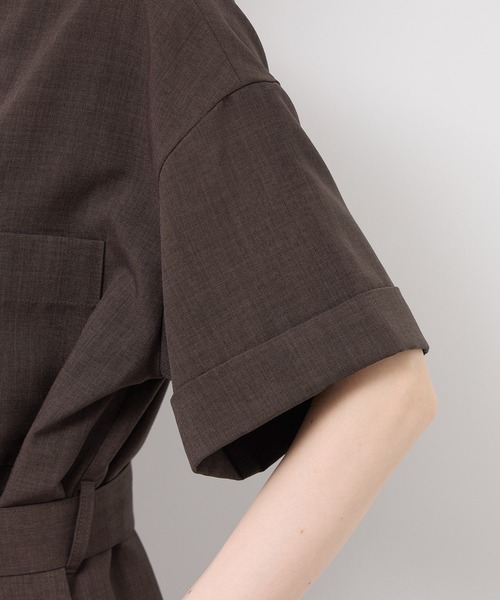 ROPE' PICNIC（ロペピクニック）の「サックワンピース（ワンピース・レディース・ベージュ系その他/ダークブラウン/ネイビー・36/38）」の4枚目の写真