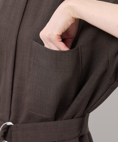 ROPE' PICNIC（ロペピクニック）の「サックワンピース（ワンピース・レディース・ベージュ系その他/ダークブラウン/ネイビー・36/38）」の6枚目の写真