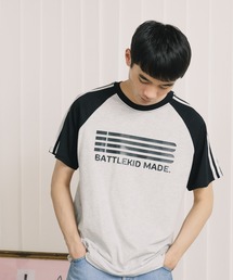 ROOPTOKYO | サイドラインラグランTシャツ 半袖Tシャツ ゲームシャツ(Tシャツ/カットソー)