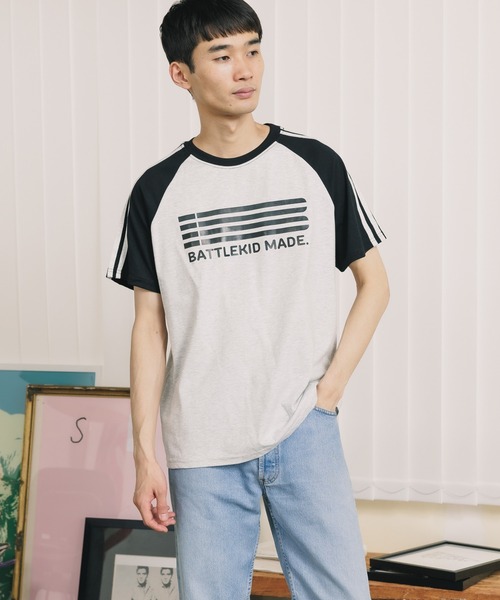 ROOPTOKYO（ループトウキョウ）の「サイドラインラグランTシャツ 半袖Tシャツ ゲームシャツ（Tシャツ/カットソー・レディース・ブラック/ネイビー・L）」の19枚目の写真
