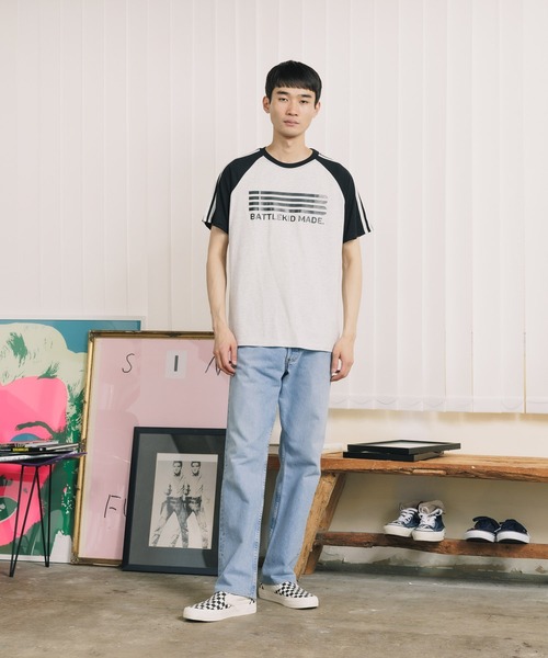 ROOPTOKYO（ループトウキョウ）の「サイドラインラグランTシャツ 半袖Tシャツ ゲームシャツ（Tシャツ/カットソー・レディース・ブラック/ネイビー・L）」の21枚目の写真