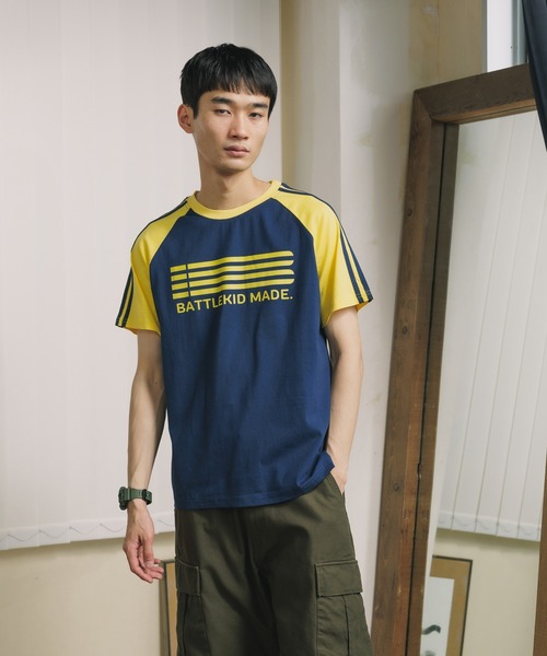 ROOPTOKYO（ループトウキョウ）の「サイドラインラグランTシャツ 半袖Tシャツ ゲームシャツ（Tシャツ/カットソー・レディース・ブラック/ネイビー・L）」の14枚目の写真