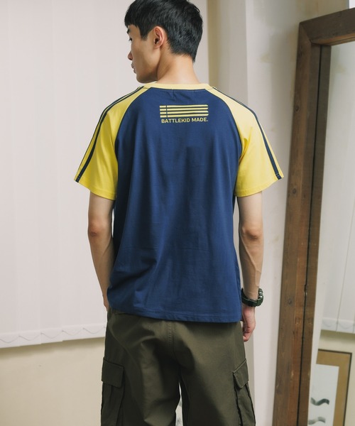 ROOPTOKYO（ループトウキョウ）の「サイドラインラグランTシャツ 半袖Tシャツ ゲームシャツ（Tシャツ/カットソー・レディース・ブラック/ネイビー・L）」の13枚目の写真