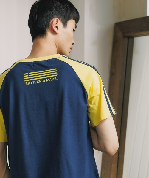 ROOPTOKYO（ループトウキョウ）の「サイドラインラグランTシャツ 半袖Tシャツ ゲームシャツ（Tシャツ/カットソー・レディース・ブラック/ネイビー・L）」の12枚目の写真