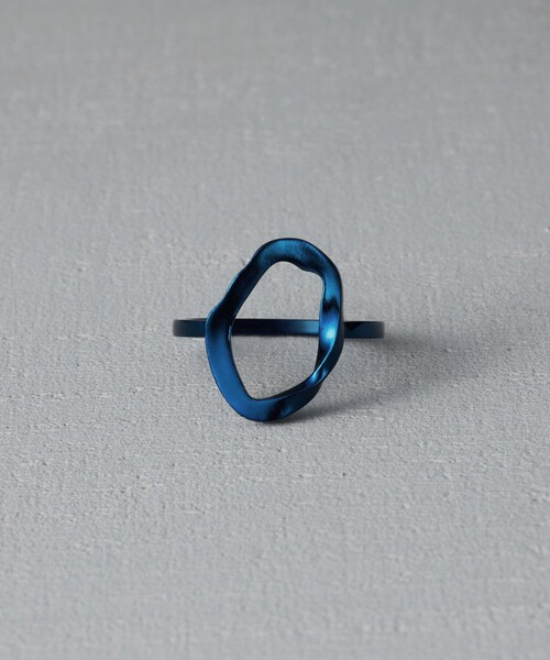 and cloud(アンドクラウド)の「Flutter Window Ring(リング・レディース・シルバー/ブルー・9号/11号/13号/15号)」の2枚目の写真