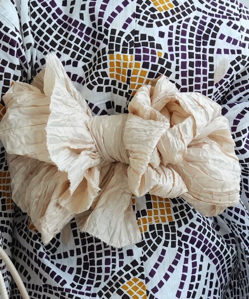 utatane（ウタタネ）の「キッズ浴衣3点セット ニコアンティーク チューリップモザイク マスタード（浴衣・キッズ・パープル・110cm/100cm/130cm/120cm）」の8枚目の写真