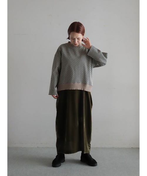 レーヨンベルベット 深Vジャンスカ（ジャンパースカート）｜FIL DE FER