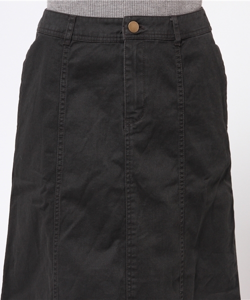 SEVENDAYS=SUNDAY（セブンデイズサンデイ）の「綿ツイルマキシスカート（スカート・レディース・ブラック/カーキ・MEDIUM/LARGE）」の6枚目の写真