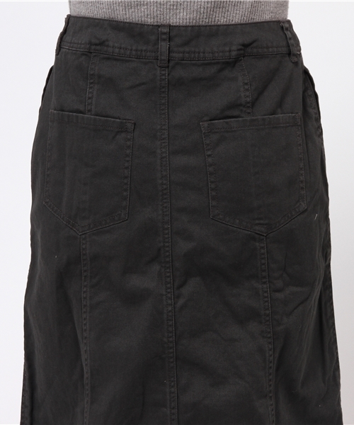 SEVENDAYS=SUNDAY（セブンデイズサンデイ）の「綿ツイルマキシスカート（スカート・レディース・ブラック/カーキ・MEDIUM/LARGE）」の7枚目の写真