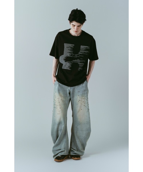 Knuth Marf(クヌースマーフ)の「K error design T shirt(unisex)(Tシャツ/カットソー・レディース・モスグリーン/ピンク/ブラック・FREE)」の13枚目の写真