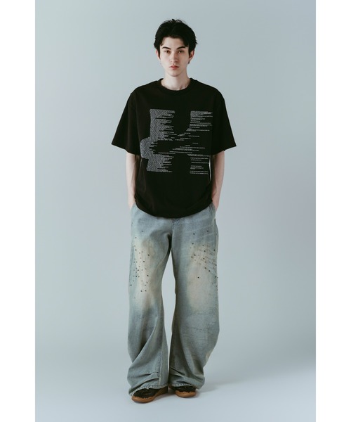 Knuth Marf(クヌースマーフ)の「K error design T shirt(unisex)(Tシャツ/カットソー・レディース・モスグリーン/ピンク/ブラック・FREE)」の14枚目の写真