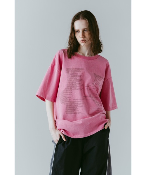 Knuth Marf(クヌースマーフ)の「K error design T shirt(unisex)(Tシャツ/カットソー・レディース・モスグリーン/ピンク/ブラック・FREE)」の21枚目の写真