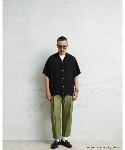 t*4様 WAIPER×TOWN CRAFT TC25S013WP レーヨンビー WAIPER×TOWN CRAFT TC25S013WP Plant Pattern Rayon Beach