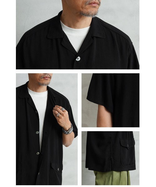 WAIPER×TOWN CRAFT TC25S013WP Rayon Beach Shirts レーヨン