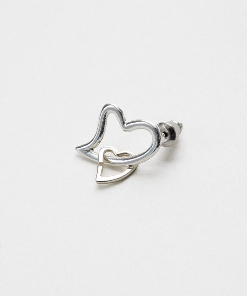 LAPUIS（ラピュイ）の「LAPUIS(ラピュイ) Amuse Heart pierced earrings A（ピアス（両耳用）・レディース・ホワイト/レッド/ブラック・FREE）」の12枚目の写真
