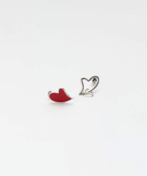 LAPUIS（ラピュイ）の「LAPUIS(ラピュイ) Amuse Heart pierced earrings A（ピアス（両耳用）・レディース・ホワイト/レッド/ブラック・FREE）」の16枚目の写真