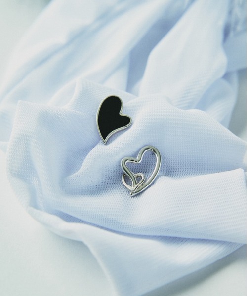 LAPUIS（ラピュイ）の「LAPUIS(ラピュイ) Amuse Heart pierced earrings A（ピアス（両耳用）・レディース・ホワイト/レッド/ブラック・FREE）」の18枚目の写真