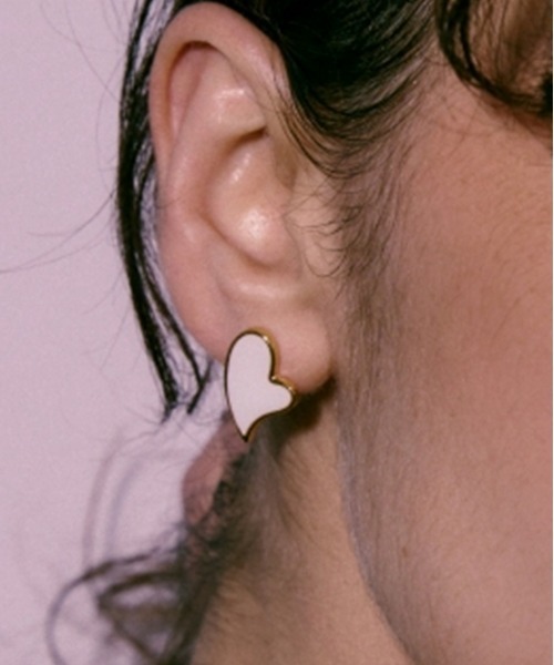LAPUIS（ラピュイ）の「LAPUIS(ラピュイ) Amuse Heart pierced earrings A（ピアス（両耳用）・レディース・ホワイト/レッド/ブラック・FREE）」の19枚目の写真