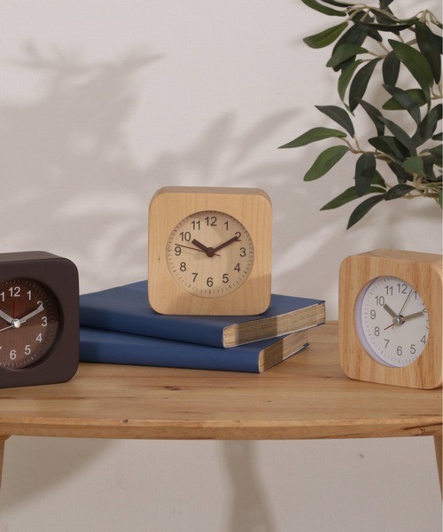 その他セレクト（ソノタセレクト）の「TABLE CLOCK 置時計 ウッド（置時計・レディース・その他1/その他2/その他3・FREE）」の4枚目の写真