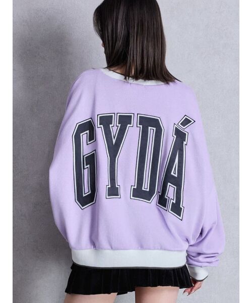 GYDA（ジェイダ）の「GYDA BICOLOR スウェットトップス（スウェット・レディース・パープル/オフホワイト/チャコールグレー・FREE）」の10枚目の写真