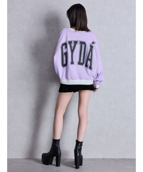 GYDA（ジェイダ）の「GYDA BICOLOR スウェットトップス（スウェット・レディース・パープル/オフホワイト/チャコールグレー・FREE）」の12枚目の写真