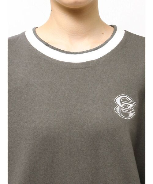 GYDA（ジェイダ）の「GYDA BICOLOR スウェットトップス（スウェット・レディース・パープル/オフホワイト/チャコールグレー・FREE）」の21枚目の写真