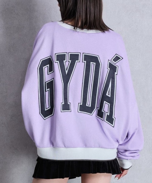 GYDA（ジェイダ）の「GYDA BICOLOR スウェットトップス（スウェット・レディース・パープル/オフホワイト/チャコールグレー・FREE）」の3枚目の写真