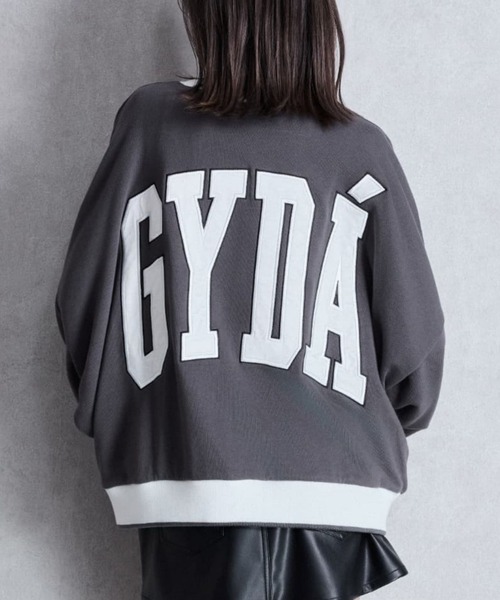 GYDA（ジェイダ）の「GYDA BICOLOR スウェットトップス（スウェット・レディース・パープル/オフホワイト/チャコールグレー・FREE）」の2枚目の写真