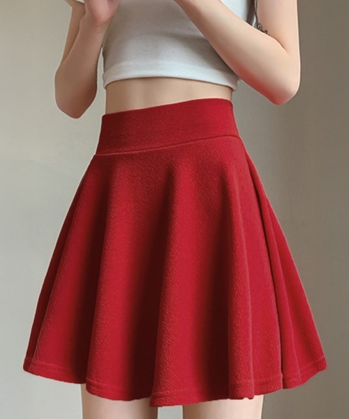 Miniministore(ミニミニストア)の「韓国風サーキュラースカート ウエストゴム(スカート・レディース・ネイビー/ロイヤルブルー/ピンク/ブラック/イエロー/ラベンダー/レッド/クリアレッド/マジェンタ・FREE)」の1枚目の写真