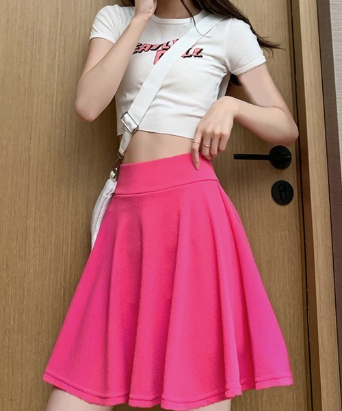 Miniministore(ミニミニストア)の「韓国風サーキュラースカート ウエストゴム(スカート・レディース・ネイビー/ロイヤルブルー/ピンク/ブラック/イエロー/ラベンダー/レッド/クリアレッド/マジェンタ・FREE)」の21枚目の写真