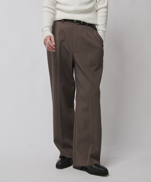 セール】ダブルクロス ストレートパンツ（スラックス）｜Lui's（ルイス