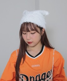 LYEON（リヨン）の「もけもけねこみみニットキャップ（ニットキャップ/ビーニー）」