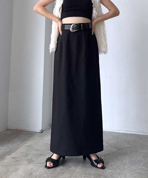 PAGEBOY（ページボーイ）の「イージケアナロースカート《マシンウォッシャブル》（スカート・レディース・ブラック/グレー/レッド系その他・SMALL/MEDIUM）」の2枚目の写真